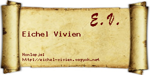 Eichel Vivien névjegykártya